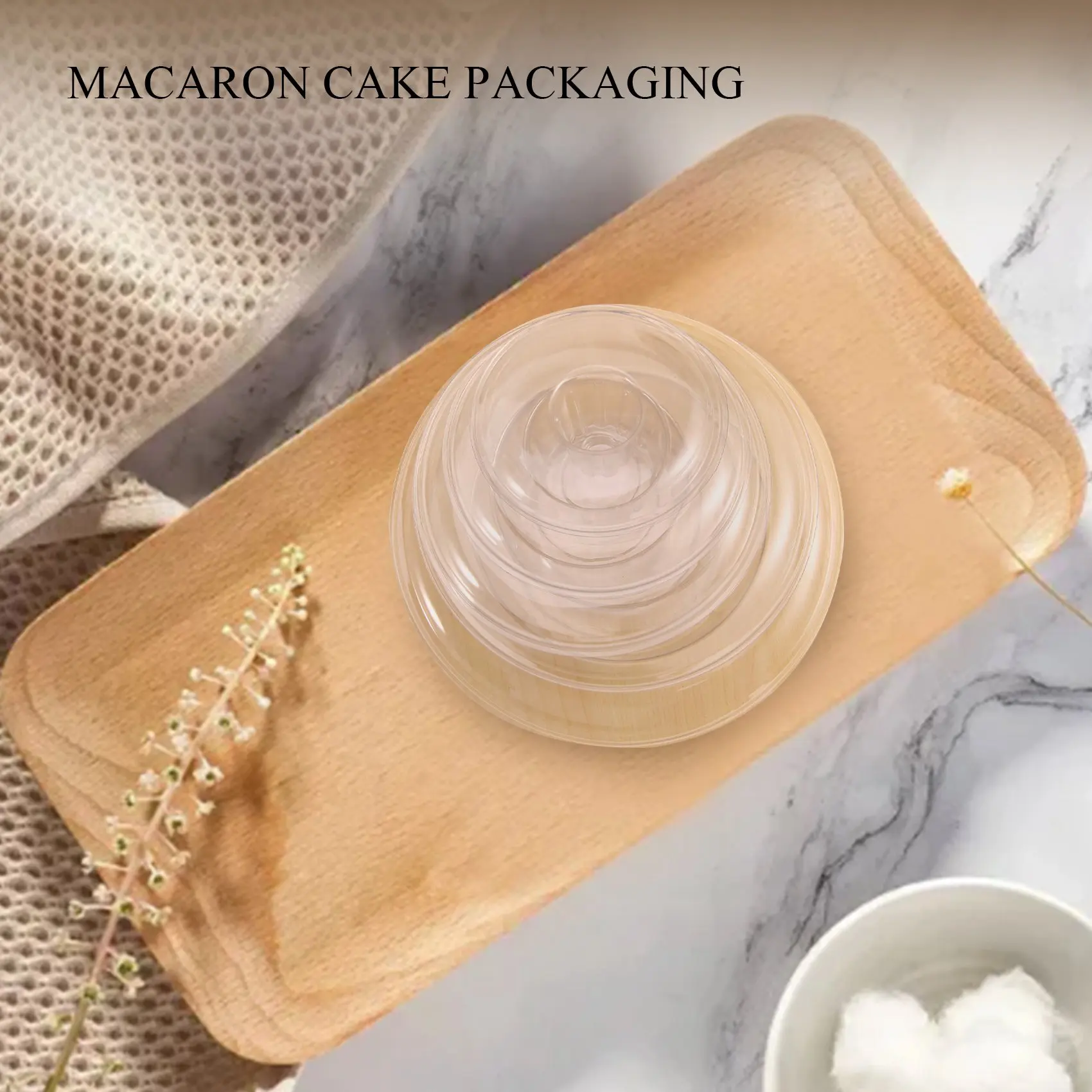 A21Q -Round 6 Tier Macaron Tower Cake Stand Cupcake Macaroons Display Rack Holder Tools Wedding Decoration Easter Party Supplies