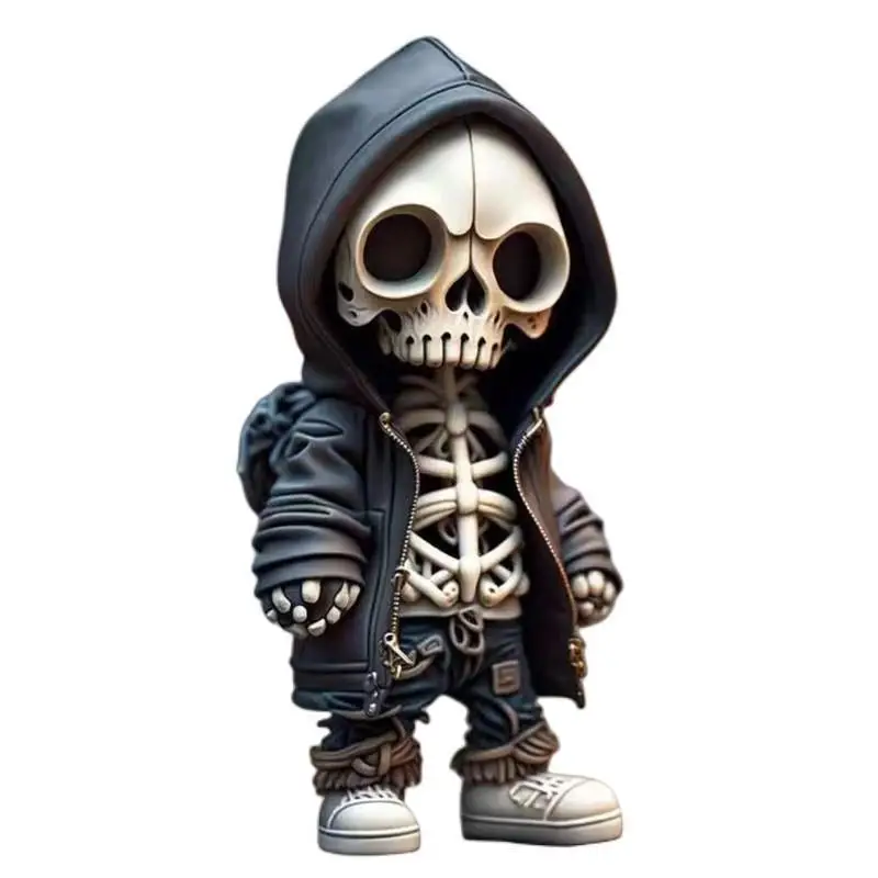 

‌Life-Size Resin Skeleton Figure‌ - Realistic Halloween Decor for Party & Garden