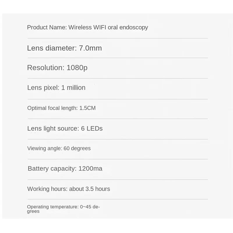 A64Z Wireless Camera Wifi Home Endoscopy Inside Check Assistant Endoscope HD Video Android