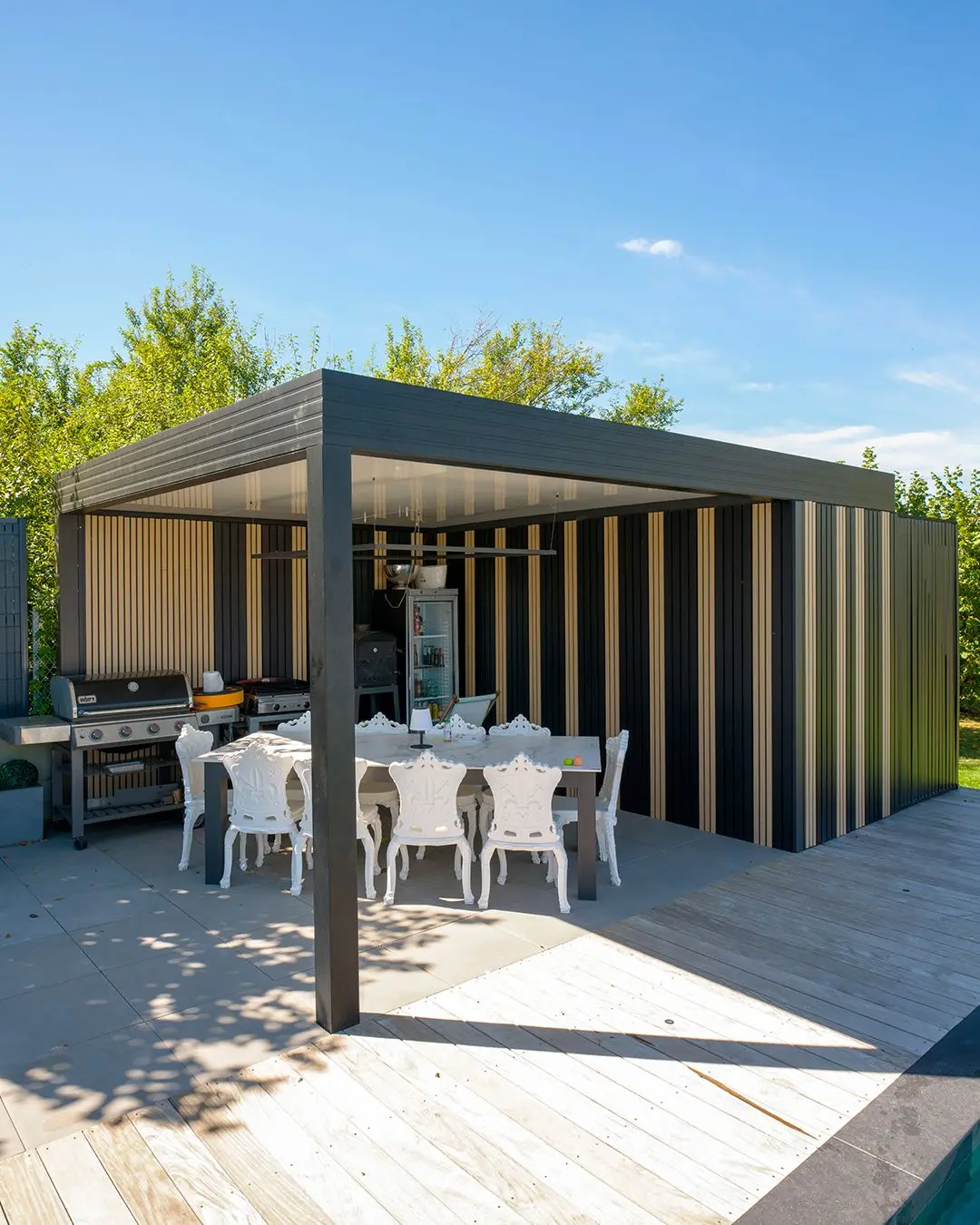 

Luxury Waterproof Motorized Garden Furniture for Patio 3x3 3x4 3x6 4x4 4x6 Gazebo Rainproof Pavilion Louvered Outdoor Pergola