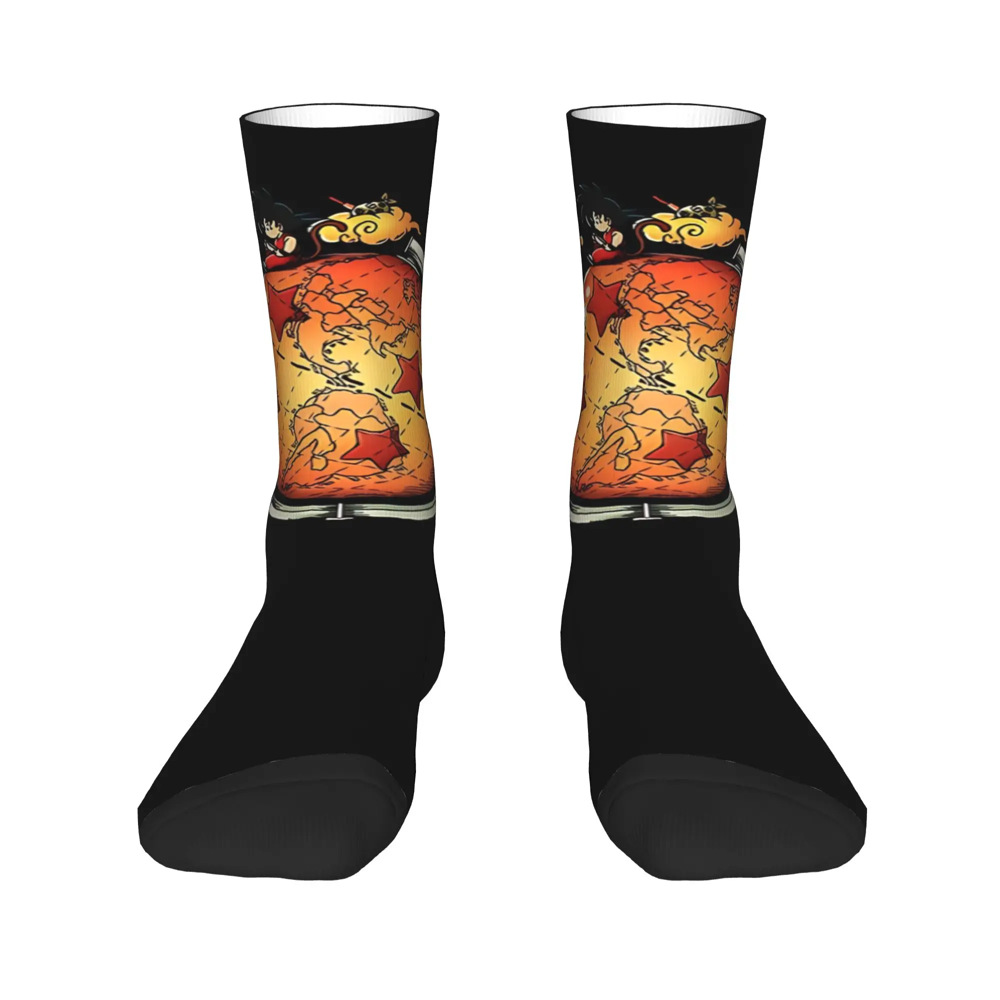

Funny Sock Bandai DRAGON BALL Cute Globe Rock Seamless Pattern Printed Men Crew Socks Casual Men's Socks
