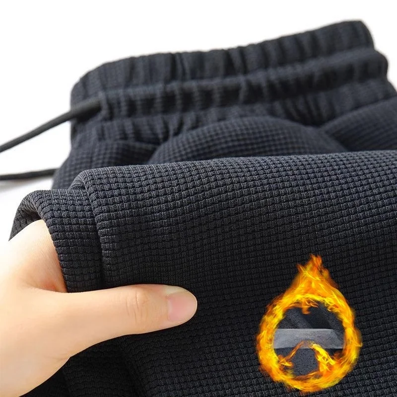 

Men's Workwear Pants Durable Loose Fit Spor Casual Straight Leg Sweatpants for Office And Outdoor Activities Bla