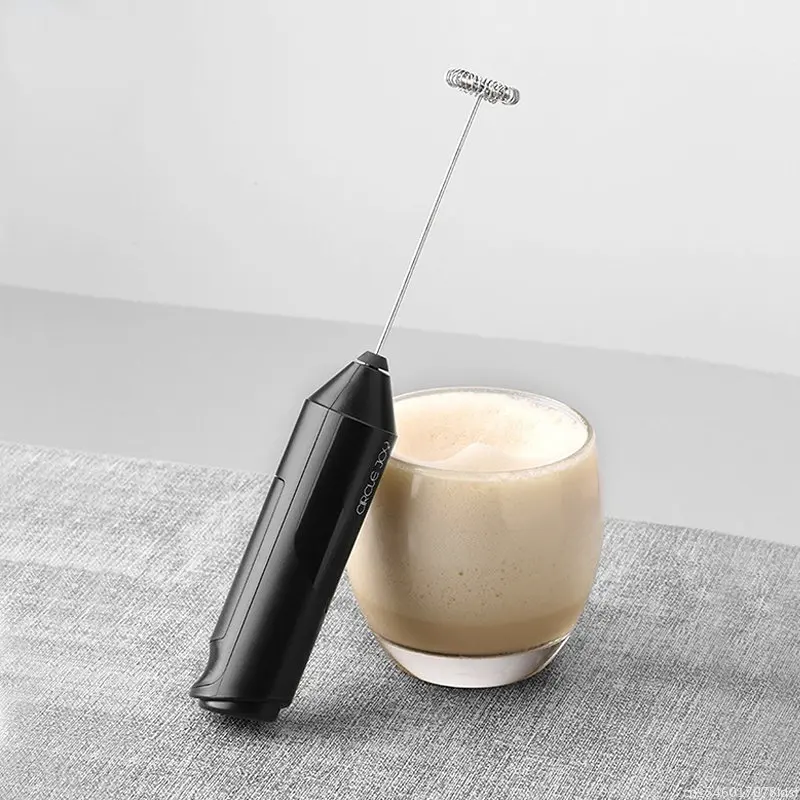 Youpin Cirkel Vreugde Elektrische Melkopschuimer Rvs Mini Blender Koffie Melk Garde Automatische Poeder Mixer Keuken Artefacten