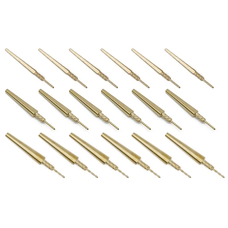 50pcs Dental Lab Brass Dowel Stick Pins With Spike Pitch Brass Pins For Plaster Stone Die Model Work Dental Material Size 2# 3#