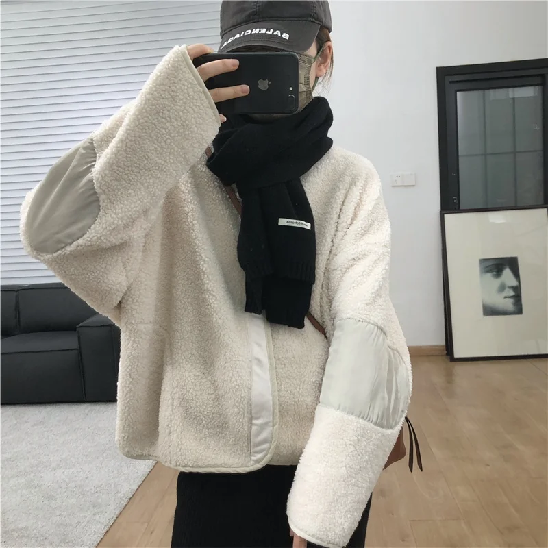 

Lamb Wool Jacket Woman Chinese Style Excited Thrilled Enthralled Captivated Fascinated Intrigued Interested Engaged Absorbed Ins