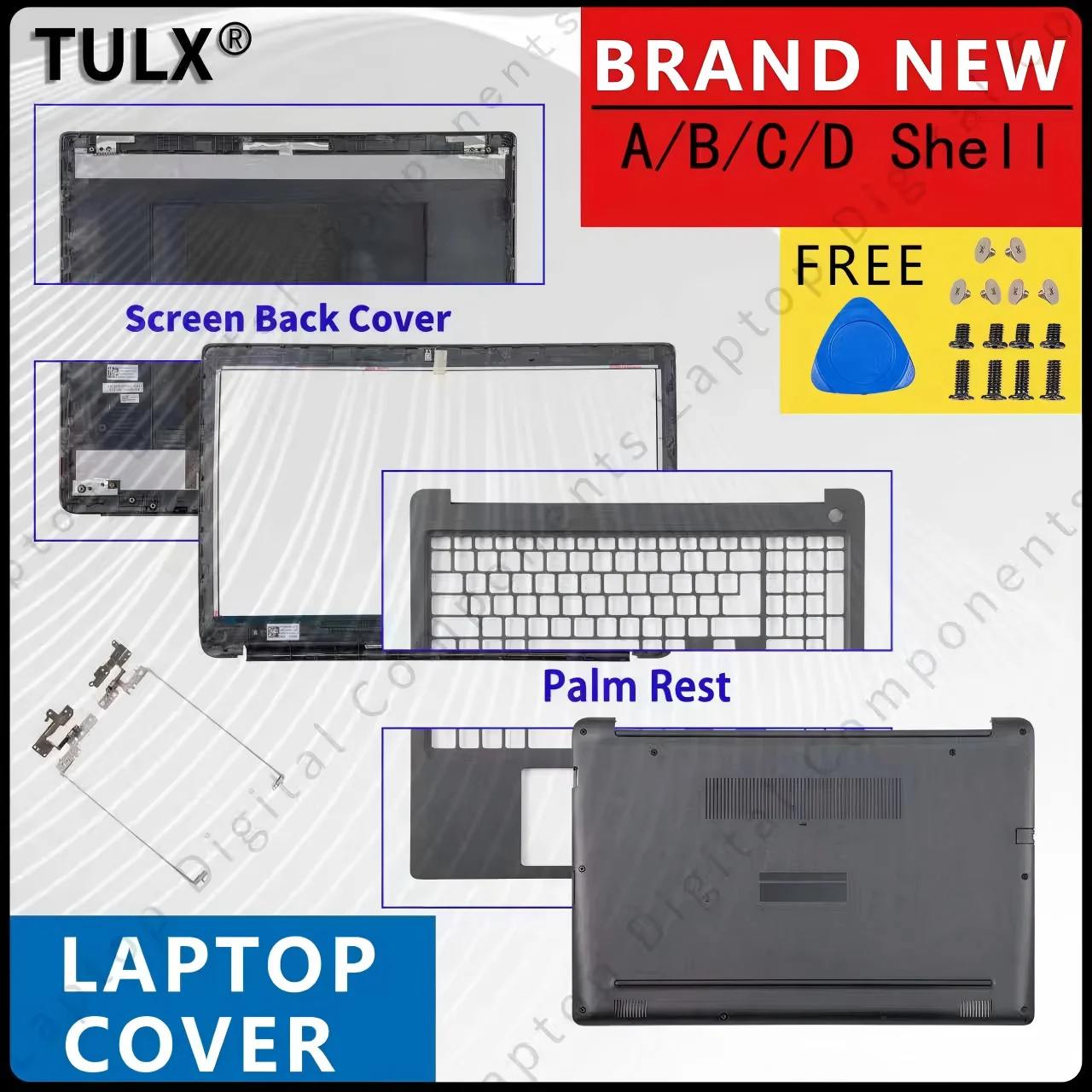 

NEW Top Case For Latitude 3500 E3500 Series Laptop LCD Back Cover/Front Bezel/Palmrest/Bottom Case/Hinges