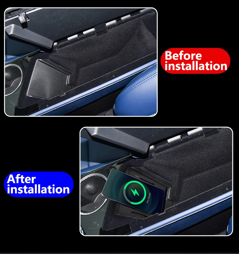 Dedicated Car Wireless Charger 15W Center Console Fast Phone Charging Panel For Cadillac GT4 2023-2025 Interior Accessories