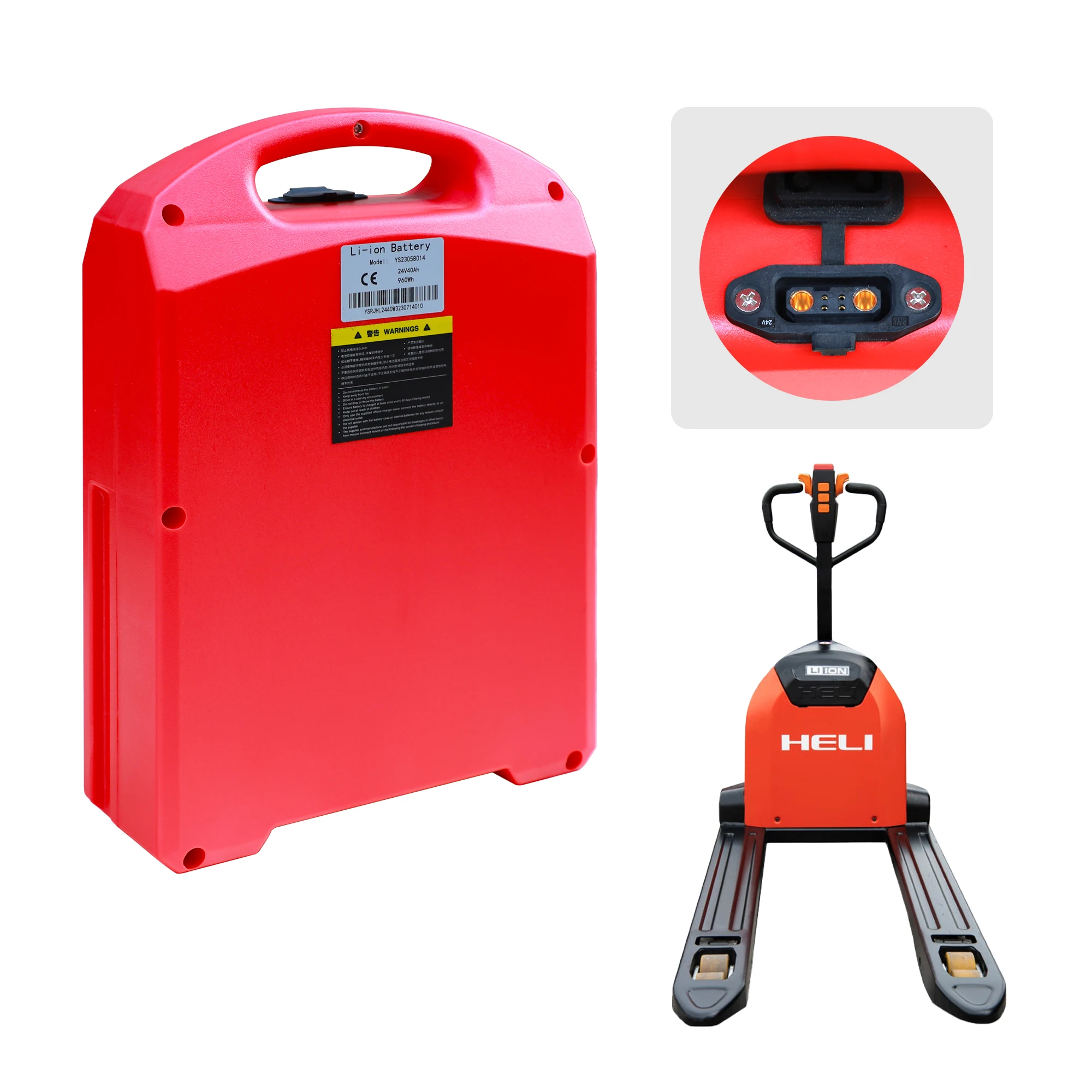 

Литиевая батарея LiFePO4 24 В, 30 Ач для электрического вилочного погрузчика с поддоном Heli CBD15J-LI3