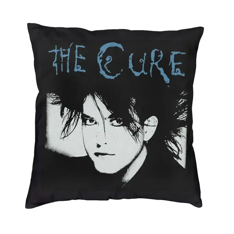 Punk Rock Band The Cure Square Pillow Case Home Decor Cushions Throw Pillow for Sofa Double-sided Printing