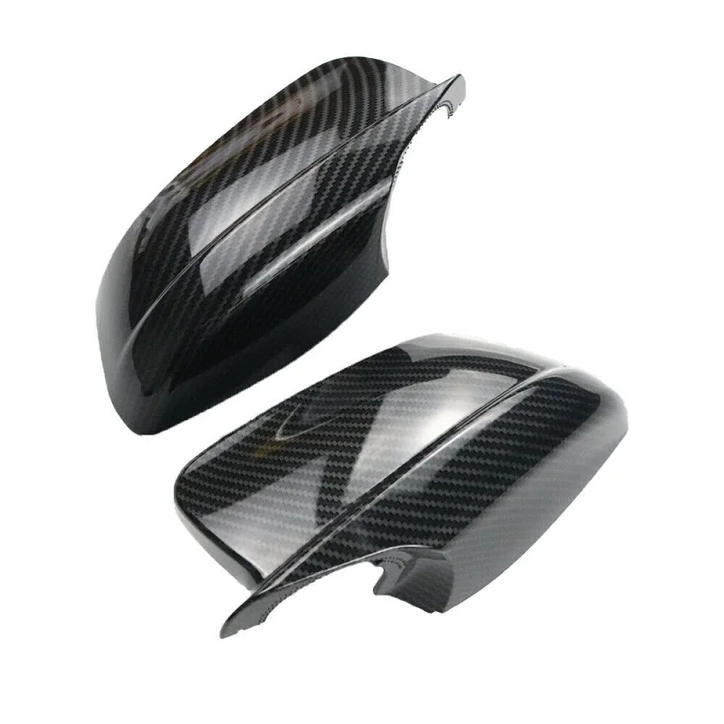 Carbon Fiber Pattern Side Mirror Cover Caps Replacement for For BMW F10 Pre-LCI 2011 2012 2013 51167216369+51167216370