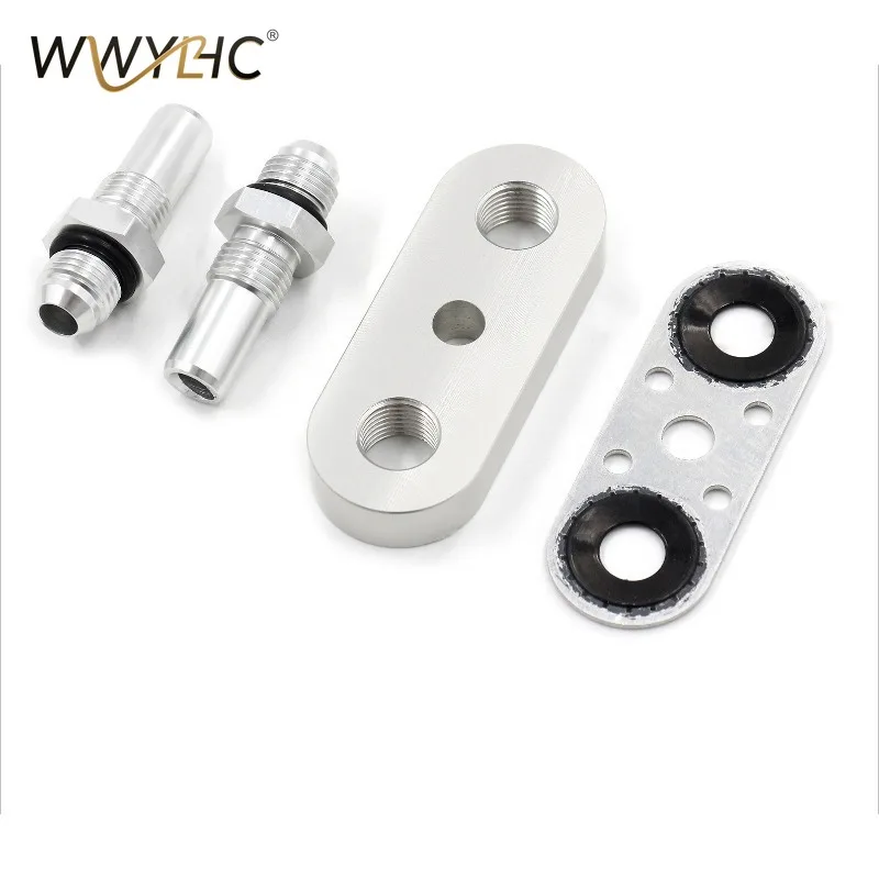 Suitable for 6L80E 6L90E 8L90E Transmission Cooler Pipeline Adapter Plate, with 6AN Joint Seal 3