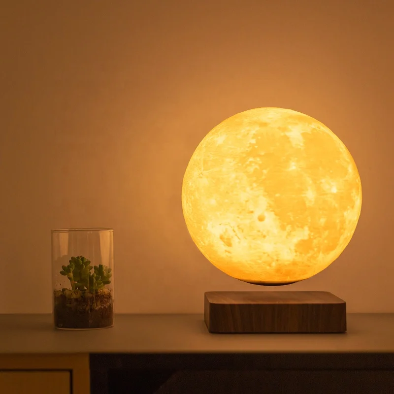 High Quality 18CM Led Office Table Touch Control Magnetic Levitating Floating Pendant Home Light for Hotel Room Decoration