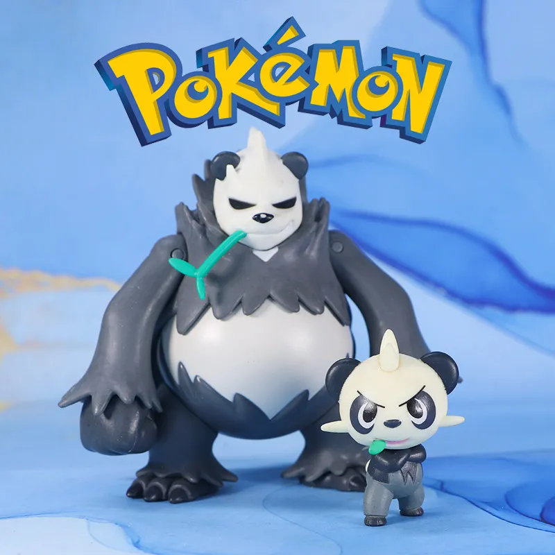 

Genuine WCT Pancham & Pangoro Figures Pokemon Anime Collectible Model Toys