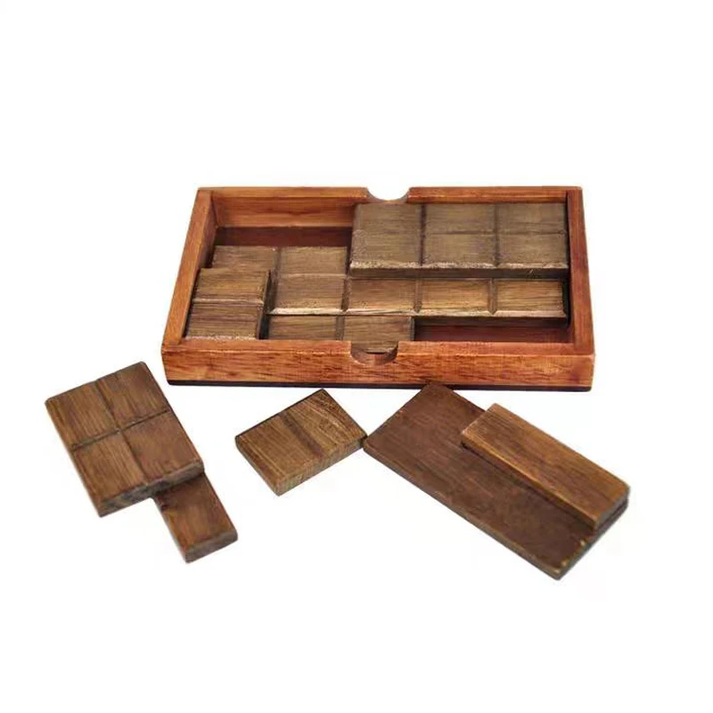 Caja De rompecabezas De Chocolate, rompecabezas De madera para adultos y niños, gran Idea, regalos, Luban Lock, juguetes educativos, Juegos De Inteligencia