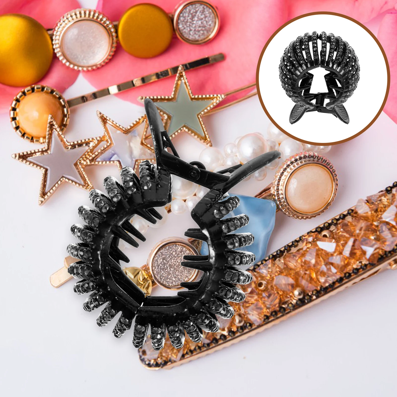 

Ponytail Clip Women Large Hair Claw Clips Jaw Headdress Big Hairpin Girls Stylish Bun Grip Durable Ponytail Holder Easy Everyday