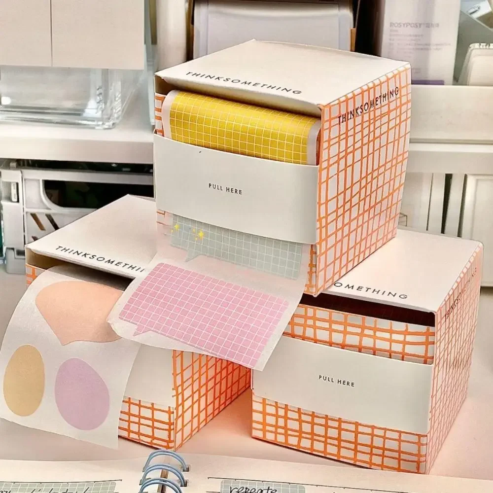 100 pz/set Pull-out Memo Pad Creativo Nota Adesiva Etichette Adesive Completa Adesivi FAI DA TE Scrapbook Adesivo Studente Tearable Notepad