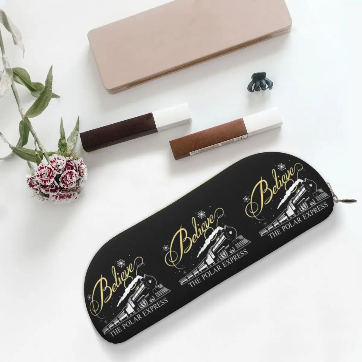 

Пеналы The Polar Express, пенал для хранения канцелярских принадлежностей, большая вместительная коробка для ручек, сумка-карандаш для школьников