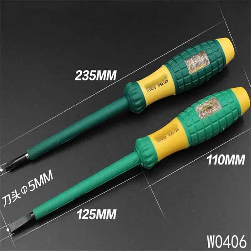 220V Professional Electrical Tester Pen Screwdriver Power Detector Probe Industry Voltage Test Pen 4x75mm  вольтметр test tools