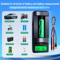 LCD Digital Display Battery Voltage Internal Resistance Tester 19.9Ω Universal Lithium Battery AA AAA Detecter Battery Tester