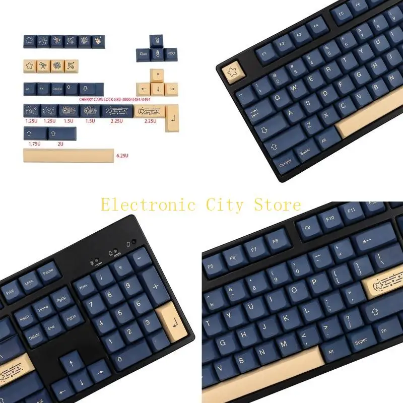 

Xda краситель Сублимация Pbt Keycaps Stargaze для переключателей MX Механическая клавиатура DIY HU8D