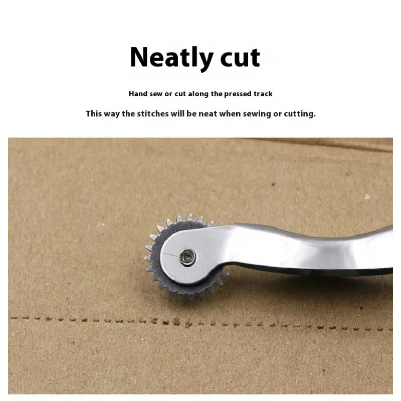 1 قطعة جديد البلاستيك الجلود المائدة عجلة الفضاء ورقة ثقب أداة خياط غرزة ماركر والعتاد الروليت خليط أدوات