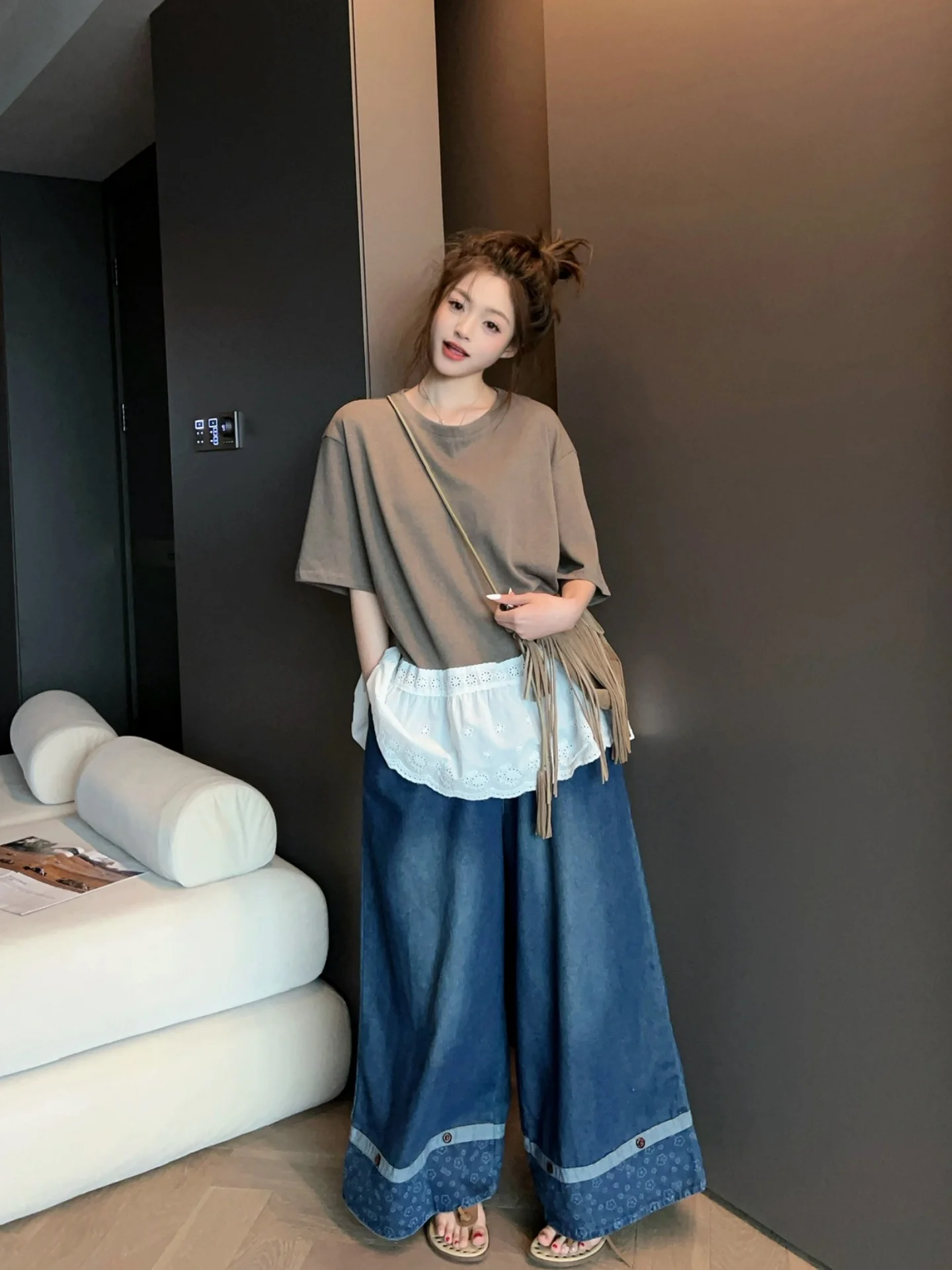 

Fashionable Vintage Women's Jeans Loose Casual Pants Slim Wide Leg Trendy Early Spring 2026 New Arrival Comfortable Fit