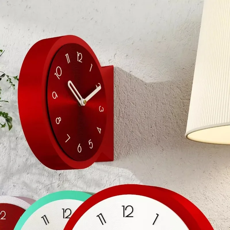 Creative Living Room Wall Clocks Two Patterns Desktop Clocks Modern Simple Artistic Silent Table Clock Luxury Home Decoration