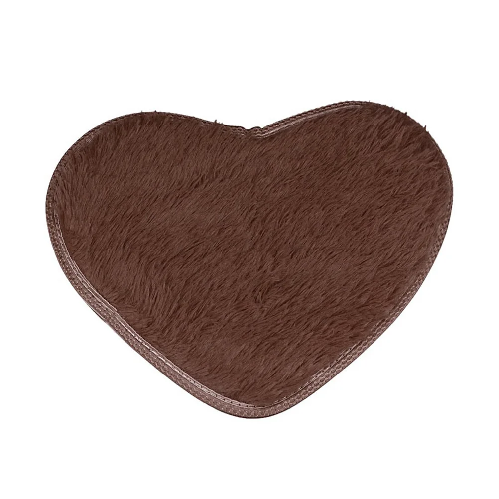 

30x40cm Love Heart Floor Mat Cozy Non Slip Surface Area Rug for Bedroom Living Room Decoration Carpet Floor Mat