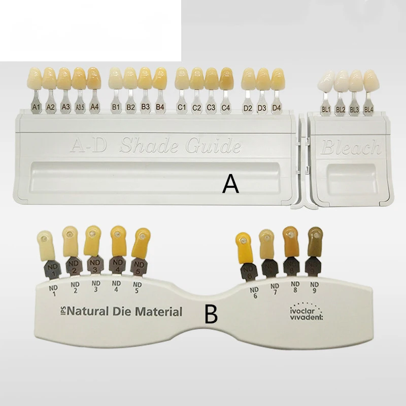 Porcelana dental dentes dentadura dente colordental modelo oraldente dentes clássica porcelana dentes cor sombra guia