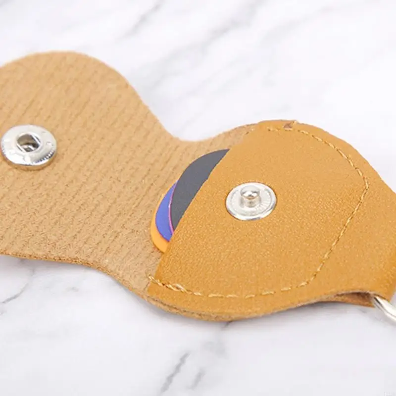 Leder -Gitarren -Pick -Aufbewahrungsbox wasserdichte Gitarren -Pick -Tasche geeignet für die Auswahl – Detail 7