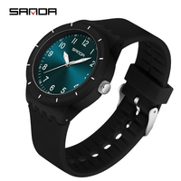 SANDA 9075 Student Quartz Watch Fashion Luxury Lightweight Women's Quartz Watch Waterproof Luminous Simple