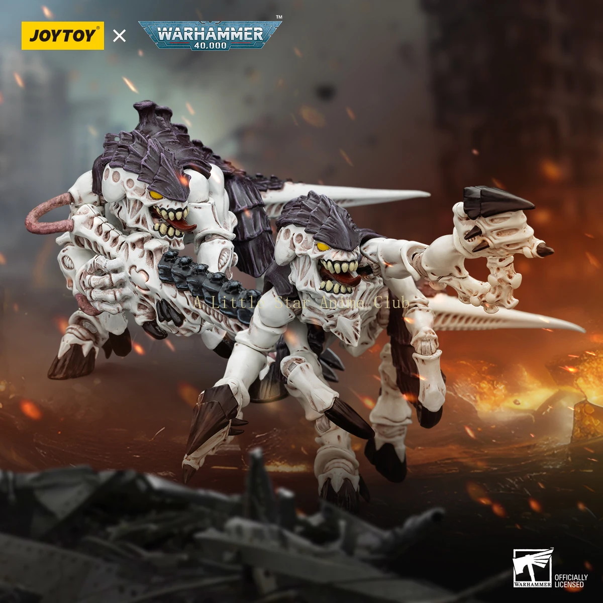 In Stock Original JOYTOY 1/18 Action Figure Tyranids Hive Fleet Leviathan Termagant with Spinefists Spike Rifle Model