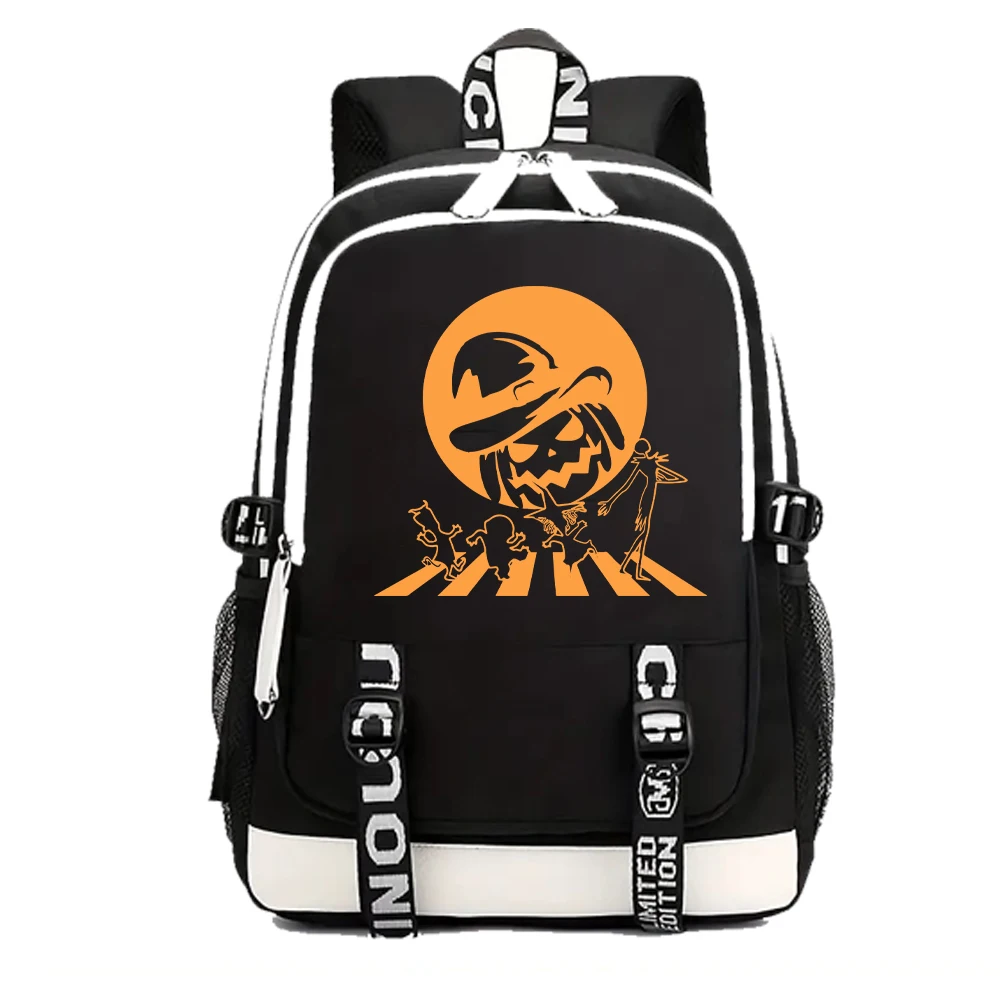 

Рюкзак Skellington для Хэллоуина, рюкзаки с принтом, школьная сумка для девочек, рюкзак для ноутбука для подростков