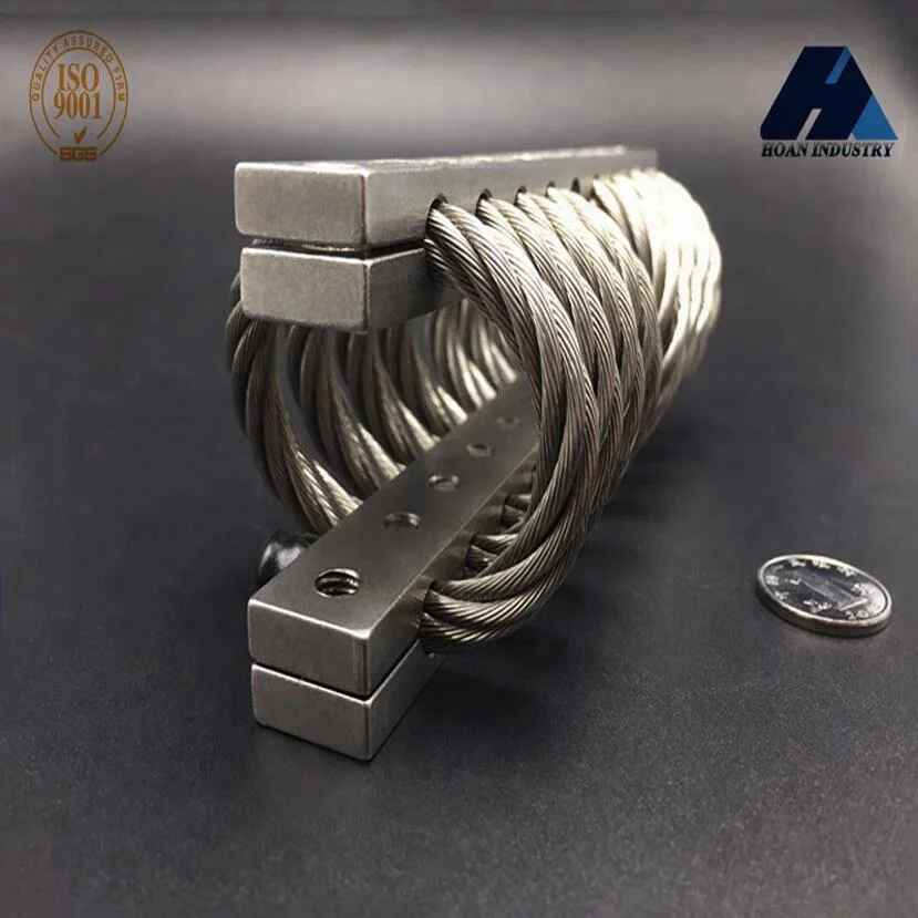 الاستشعار هوائي قاذفة محرك الفضاء مقطورة صدمة الاهتزاز العزل JGX-0648D-33A أسلاك الفولاذ المقاوم للصدأ حبل المعزل