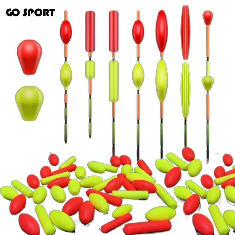 

20pcs Fluorescent Fishing Floating Bobbers Fluorescent Buoyancy Balls EVA Foam Strike Indicator Yellow Foam