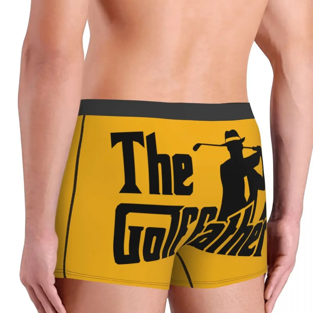 The Golf Father Boxer Shorts For Homme 3D Printed Underwear Panties Briefs Stretch Underpants