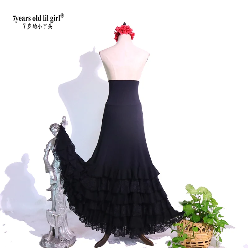 Costume da flamenco spagnolo Abito da performance Donna Ragazza Gyspy Sala da ballo DTT94Festival Performance Abbigliamento da ballo Colori multipli GZ17