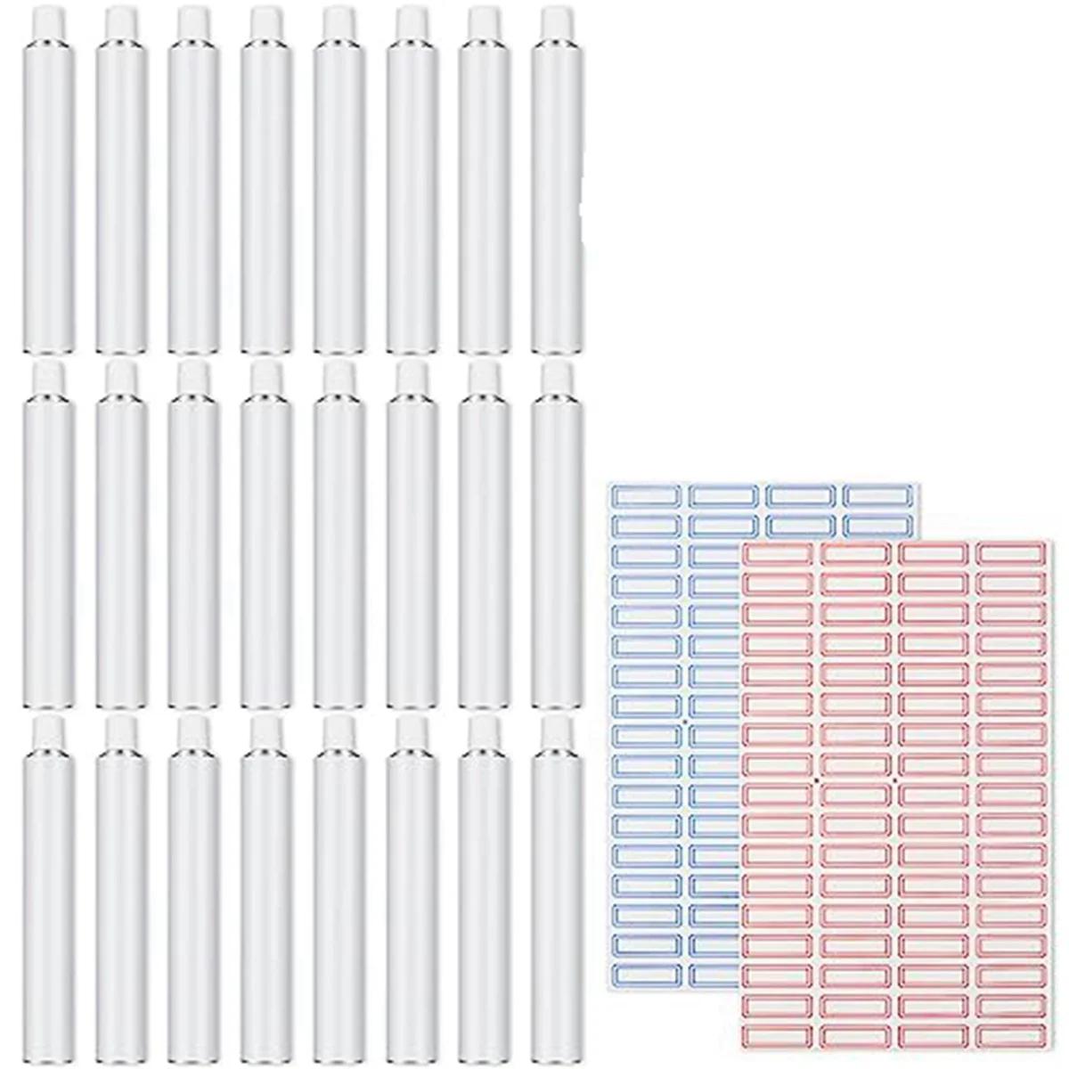 24 Pcs Empty Aluminum Paint Tubes 20 Ml Paint Tubes for Making Paint and Store Remaining Paint Acrylic Oil