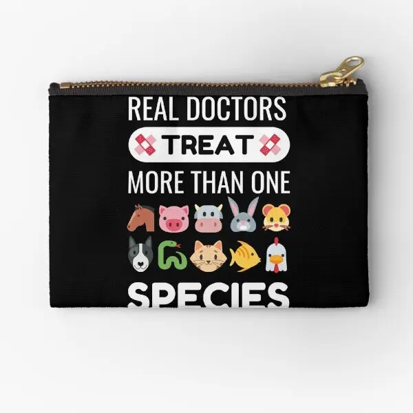 Real Doctors Treat More Than One Species  Zipper Pouches Cosmetic Socks Packaging Small Wallet Key Panties Bag Men Money Pocket