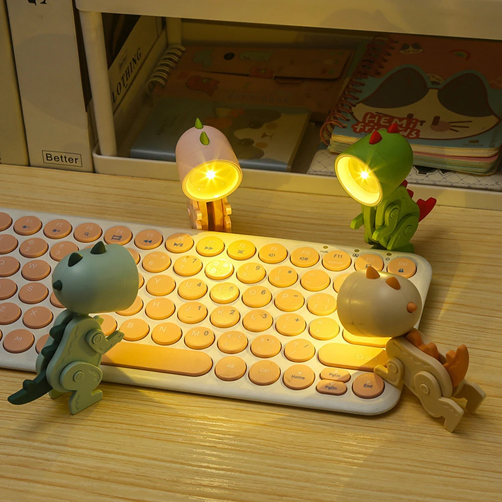 

Cartoon Pet Night Light Desk Decorations Aesthetic Cute Lamp Accessories Dinosaur Nightlight Dome Table LED Mini