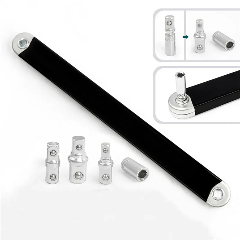 【Лучшие продажи】Основной удлинительный ключ с храповым механизмом с нулевым градусом, набор удлинителей с храповым механизмом для плотных помещений