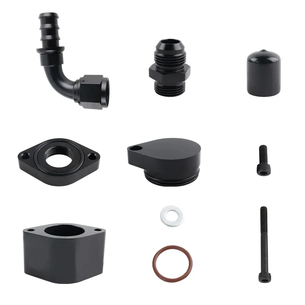 مجموعات تهوية محرك الطريق لـ 2011-20 FORD 6.7L Powerstroke CCV PCV ملحقات محرك السيارة أجزاء نظام التبريد #6