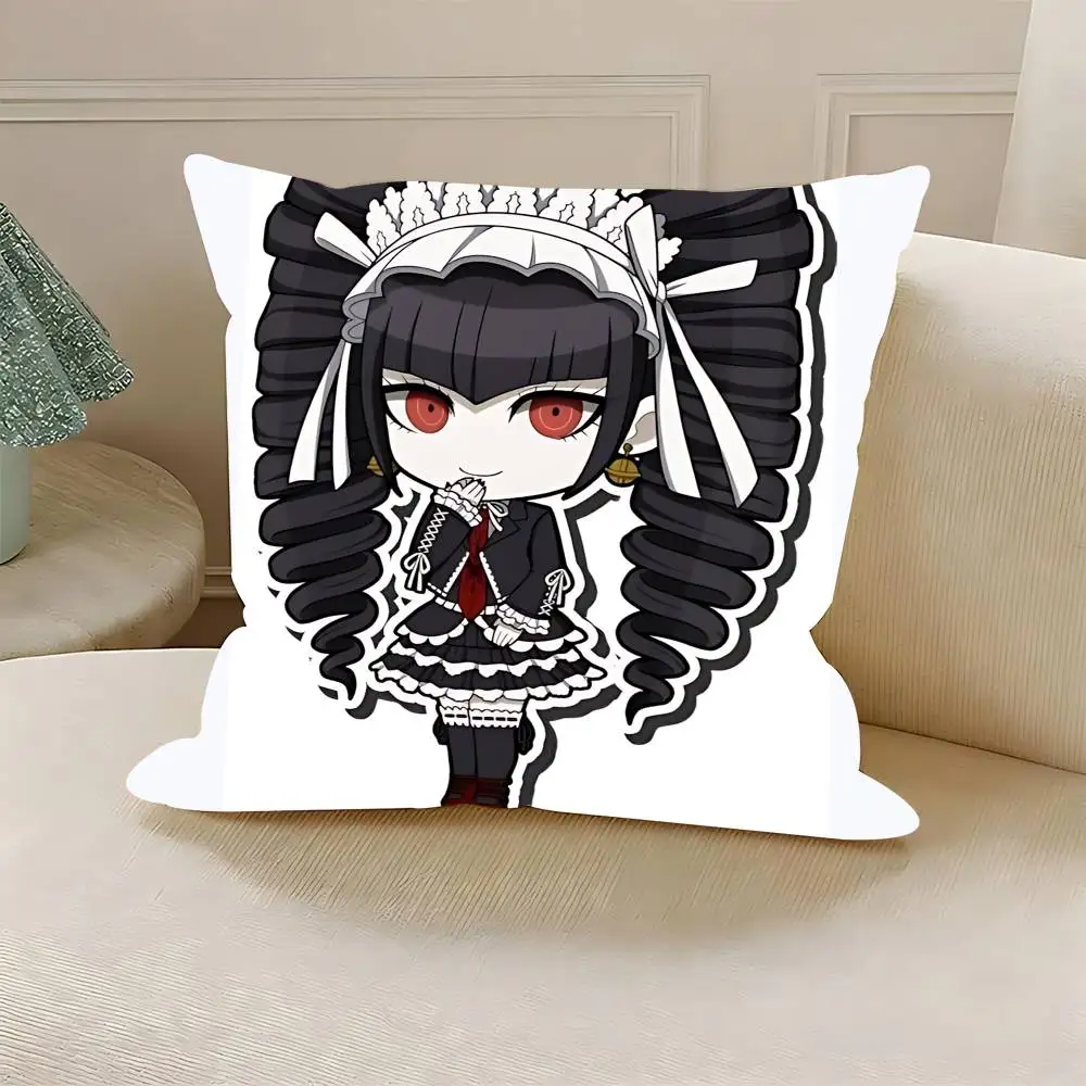 C-celestia ludenberg Polyester Printed Pillow Cover Square 30 35 40 45 50 55 cm Soft for Sofa Bed Car Home Decor