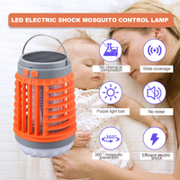 Solar Mosquitoes Killer Lamp Electric USB Charging Waterproof Mosquitoes Repellent For Indoor Outdoor Anti-Mosquito Trap