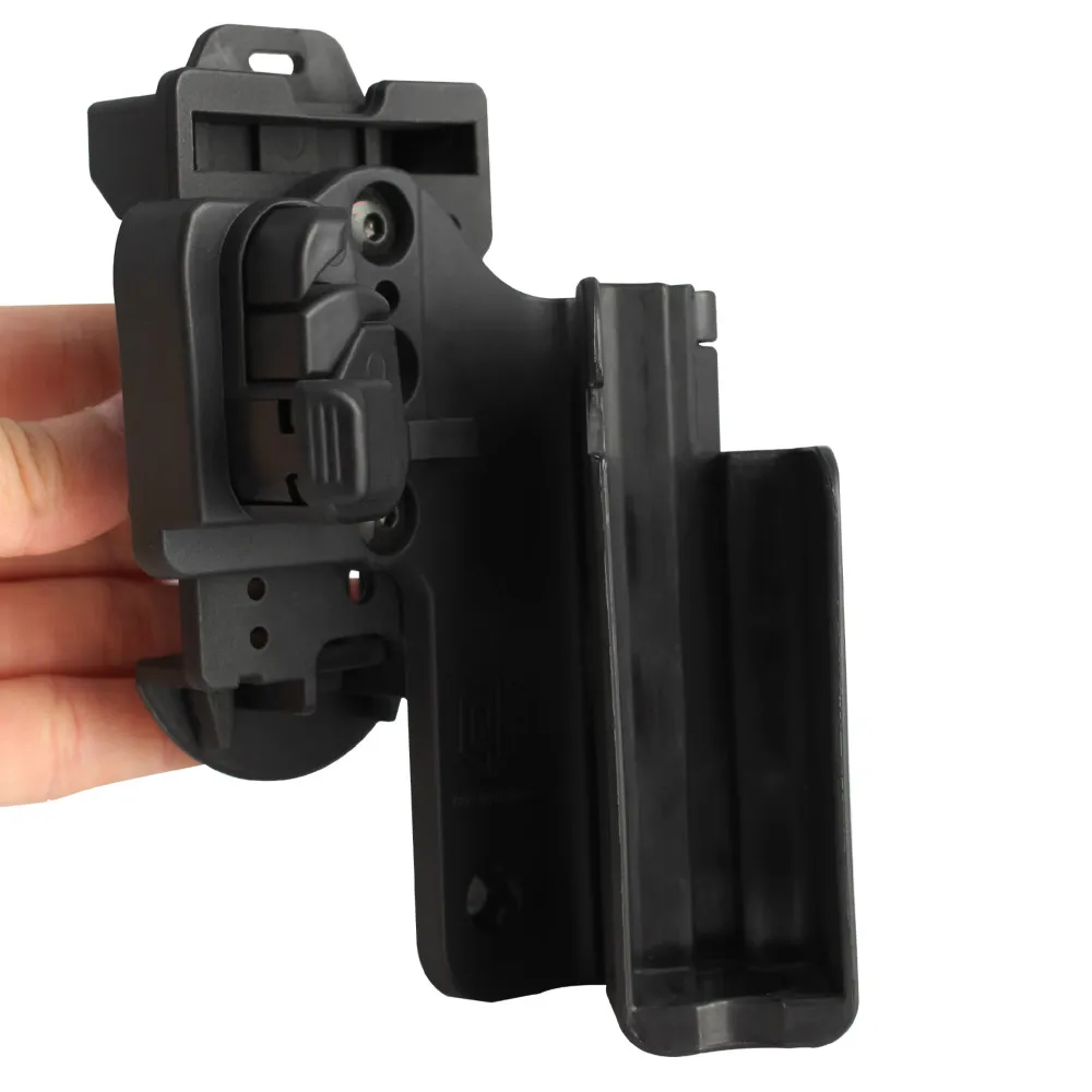 Taktisches Holster für Rechtshänder IPSC Schnellzugriff OWB Pistolenholster Gürtelholster Passend für G17 19 22 34 Pistole Taschenlampenholster – Detail 10