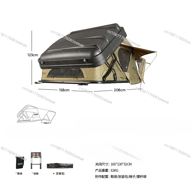 Applicable To ADA Roof Tent Hardtop Tank 300suv Wrangler Pickup Great Wall Gun Car Vehicle Tent Universal Type