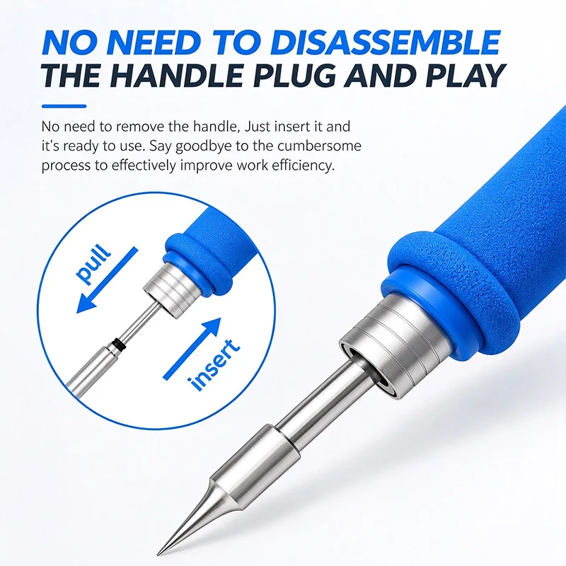 ETALL C115 soldering iron tips are perfectly compatible with JBC C115, NT115 and GVM T115 soldering handle. Great replacement t