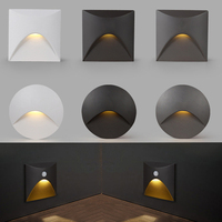 3W Stair Light Indoor Motion Sensor Step Light Aisle Corridor Sensor Night Light AC85-265V Waterproof IP65 Wall Light