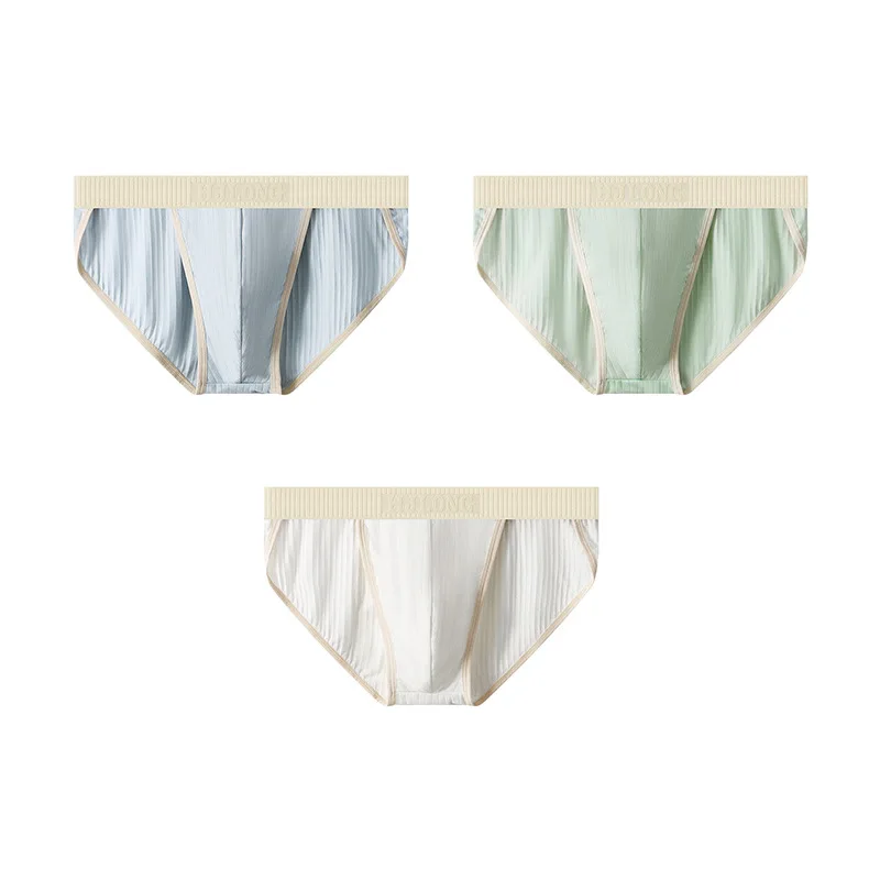 Men's Underwear Slim Fit Pants Triangle Pants Breathable Cotton Mid Waist Large Trident Pants