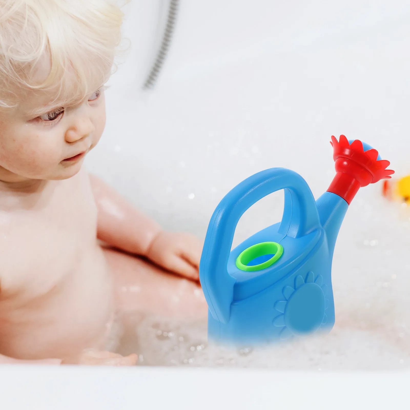 2Pcs Plastic Watering Can Funny Beach Playset Kids Early Educational Bath Watering Can Pot for Creativity Imagination